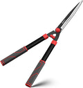 Hedge Shears 23" - Razor Sharp SK5 Carbon Steel Blades, Anti-Rust Coating, Lightweight Garden Clippers for Trimming Hedges, Shrubs & Bushes,Ergonomic Non-Slip Handles