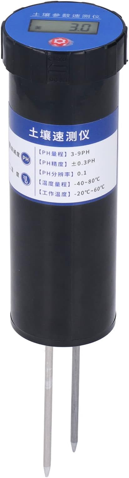 NPK Soil Tester, LCD Digital Display PH Rapid Tester Needle Probe Design Good Resistance High Measurement Accuracy for Agriculture