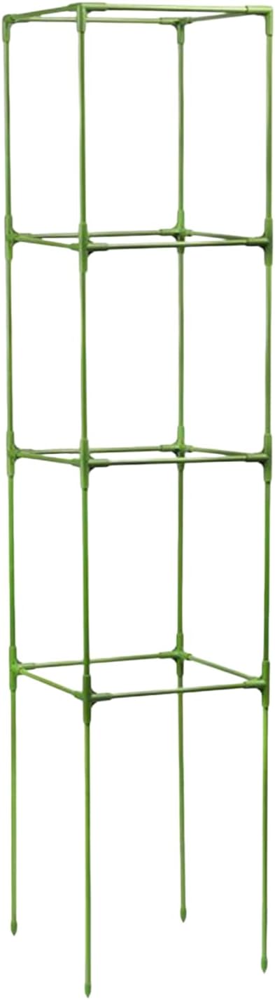 Tomato Cage, Heavy-Duty 64-Inch Square Stakes, 27.0x164.0cm, Cucumber Trellis Cage, Climbing Vegetable Trellis, Easy to Install and Maintain, for Climbing Vegetables, Fruits, and Flowers