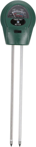 BESTonZON 3-in-1 Soil Tester for Garden and Indoor Plants Moisture Meter and pH Tester Accurate Soil Analysis Tool for Lawn and Farm Use