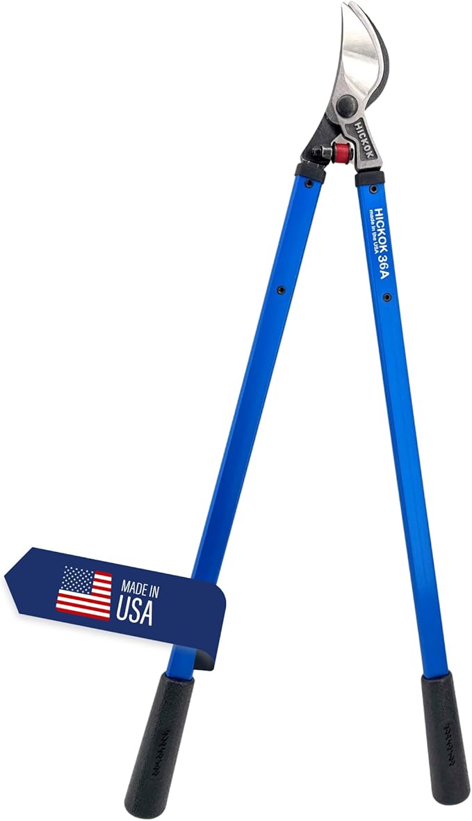 Hickok Heavy Duty Loppers for Tree Trimming – 36" Branch Cutter & Pruning Shears with Long Handle | Lightweight Aluminum Tree Trimmer | Professional-Grade Pruner Made in USA
