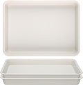 GREANER 11 Inch Plant Ttray, 3 Packs Durable Plastic Humidity Trays for Indoor Plants, Plant Saucers for Outdoors, Drip Trays for Potted Plants(Beige)