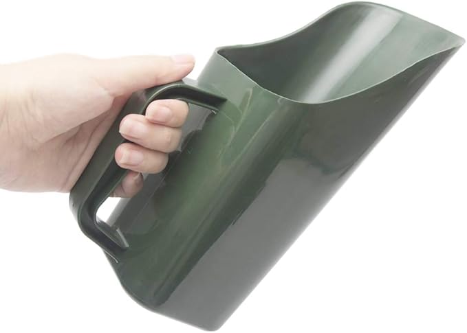 Garden Plastic Shovel, Garden Tool Bucket Shovel, Cultivation Bucket Scoop Sieve Multi Function Spoon Rush Potted Plant Wear Resistant Digging Tool for Flower Vegetable, Plants Care(Color:Green)