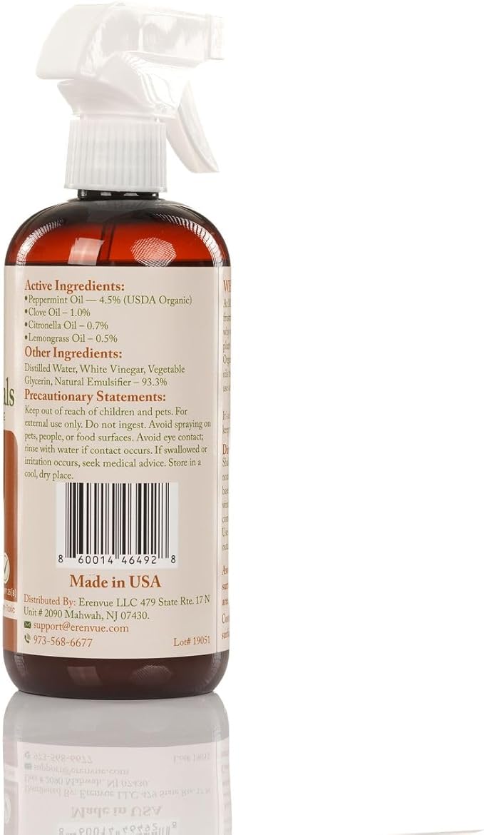 Natural Ant Repellent Spray – USDA Organic Peppermint Oil Formula That Helps Deter Ants, 16 oz – Made in USA by Mint Naturals