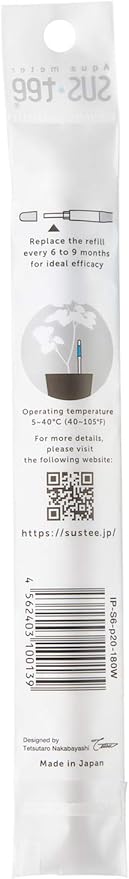 Sustee Aquameter Medium (Green Refillable) - Plant Soil Moisture Sensor - Best for Potted Plants - Probe, Meter, Indicator
