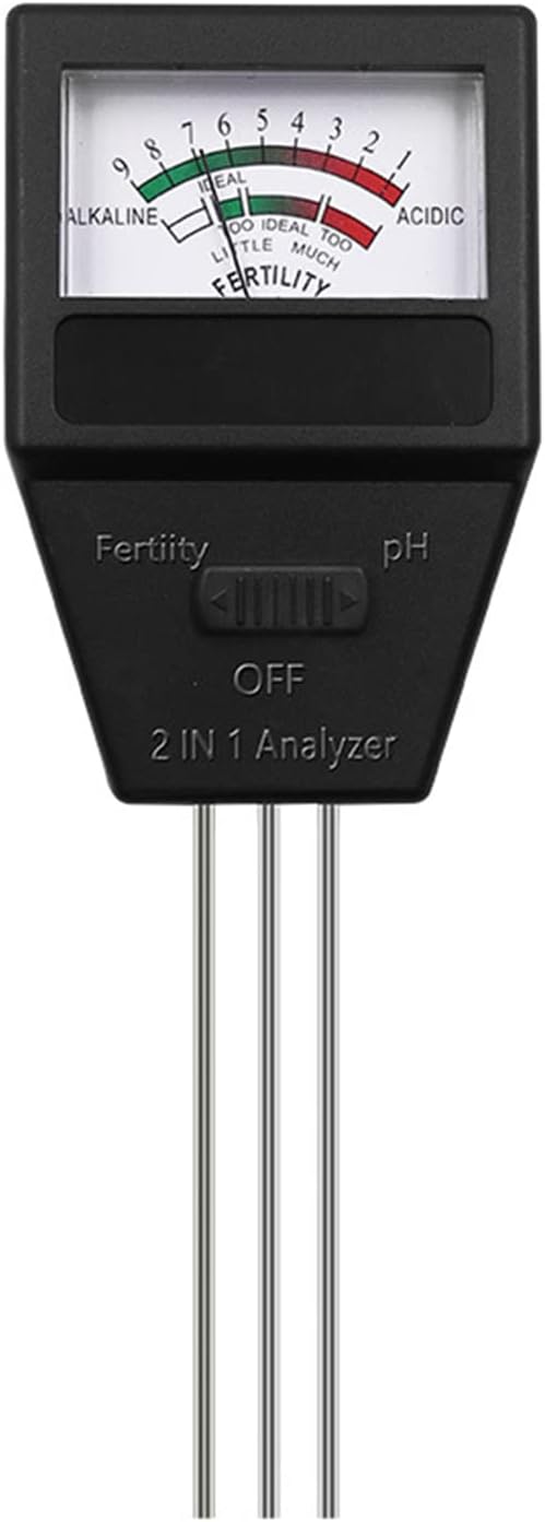 Soil PH Fertility Meter with 3 Probes for Garden Farm Lawn Outdoor & Indoor