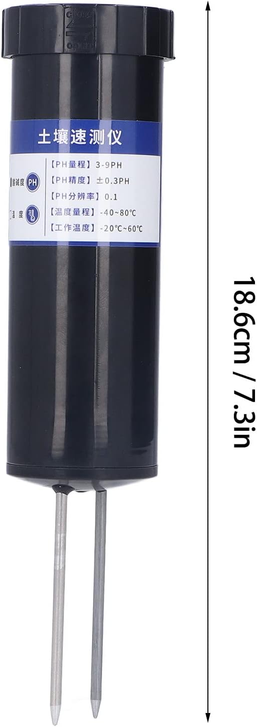 NPK Soil Tester, LCD Digital Display PH Rapid Tester Needle Probe Design Good Resistance High Measurement Accuracy for Agriculture