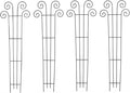 Hosley's 48 Inch High Set of 4 Wave Iron Trellis Ideal Gift for Floral Arrangements Wedding or Party and Use Next to Structures Home or Office or in Planters for Growing Plants Vines and Vegetables
