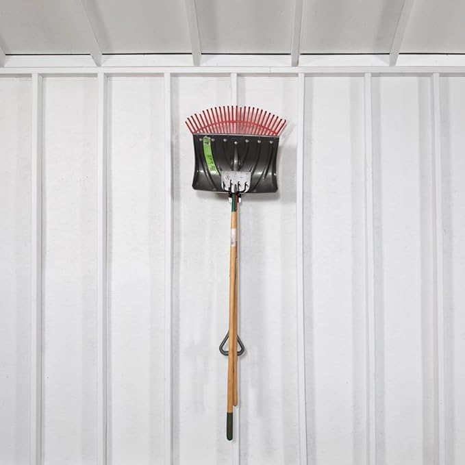 Tool Organizers for Garage Storage - 1-Hook Tool Rack Made with Solid Steel Alloy – Perfect Garage Organizers for Hanging Rake, Shovel, Cord Rack - Fully Assembled Garden Tool Rack