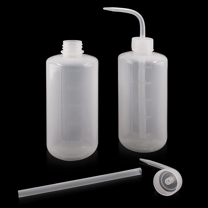 Bonsicoky 3 Pcs 500ml Squeeze Bottle Plant Watering Bottle Can, Plastic Succulent Watering Bottle Can for Indoor Plants