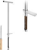 36 Inch Soil Sampler Probe, Stainless Steel Soil Core Sampling Tool with T-Handle, Heavy Duty Soil Probe for Lawn, Garden, Farm & Soil Testing