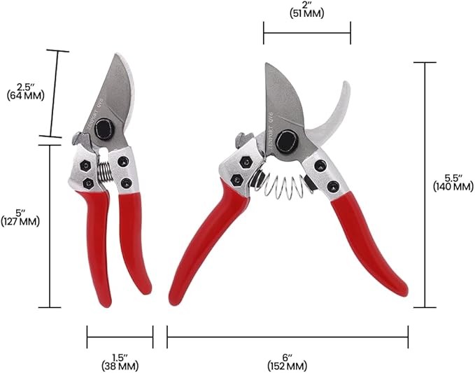 Zenport Industries QV6-3PK Hand Pruner, Red