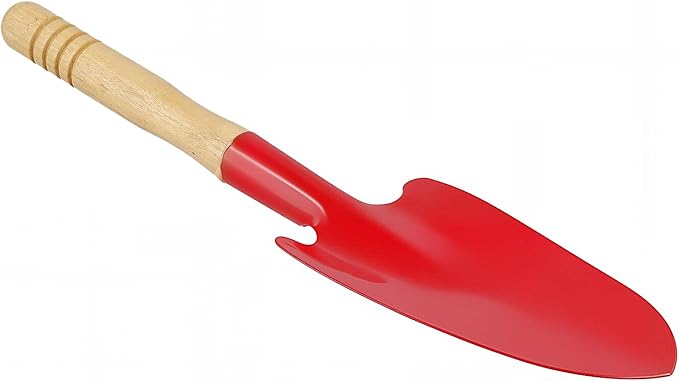 30 PCS Beach Spades, Metal Sand Shovel with Wooden Handle, Mini Metal Garden Shovels for Planting Loosening Digging, 10 Inch Long, 6 Colors