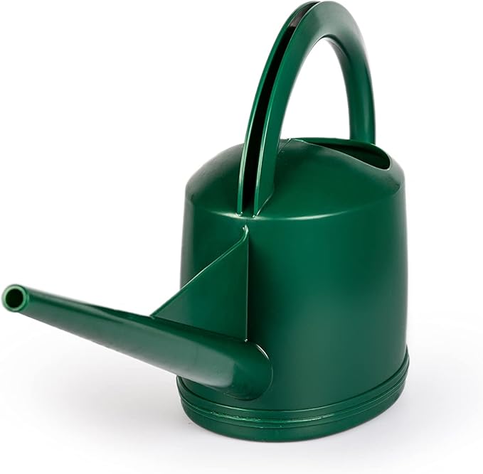 Consolidated Plastics Durable Swiss Watering Can with UV Protection, Ergonomic Handle for Indoor/Outdoor Gardening, Made in Switzerland (5 Liter, Green)