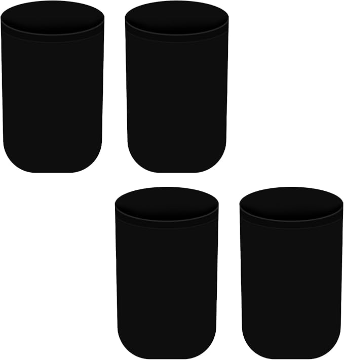 Sprouting Mason Jar Cover,4pcs Blackout Sleeves Jar Grow Cover Hydroponic Container Sheath, for Home Gardening and Seed Germination,Black