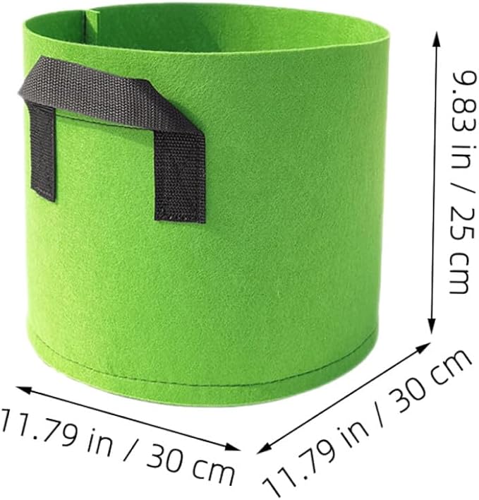 ARTIBETTER 5pcs Non-Woven Felt Plant Growing Bags with Handles 5-Gallon Fabric Planters for Indoor and Outdoor Vegetable Flower Nursery Gardening