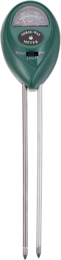 TEHAUX Soil Tester Soil Moisture Ph Light Checker Gardening Tool for Fruits Flowers Vegetables Shrubs No Batteries Required