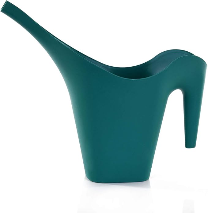 Mintra 1/2 Gallon Plant Watering Can, Long Spout Plastic Water Pitcher for Indoor & Outdoor Use, Durable & Lightweight Water Can for Watering Flowers & Potted Plants, 1 Pack, 2L/68 oz – Forest Green