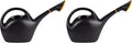 Bloem: Easy Pour Watering Can - Black - 1.6 Gallon (204 Oz), Durable Construction, Dual Handles, Sprinkle & Stream Functionality, Plants & Gardening (Pack of 2)