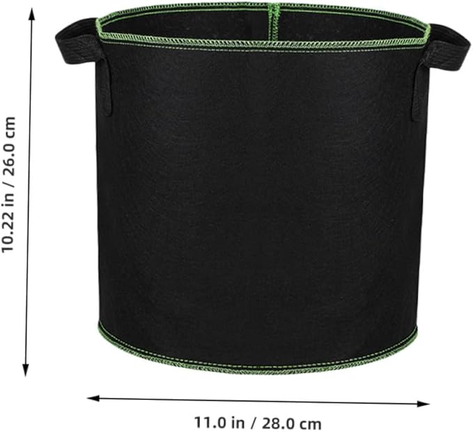 DOITOOL 6pcs Non-Woven Fabric Grow Bags with Handles 4 Gallon Plant Nursery Pots for Indoor and Outdoor Vegetable Seedlings Breeding