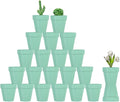Sderoq 3 Inch Terracotta Pots - 22Pack Clay Flower Pots with Drainage Hole, Succulent Nursery Pot/Cactus Plant Pot. Great for Plants, Crafts, Wedding Favorn, DIY Production (Light Green)