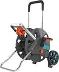 GARDENA (18520) CleverRoll (1/2" Large) Frost-Proof Hose Cart with Hose Guide, Comfortably fits 250' - 1/2” Hose, for Convenient Hose Storage and Watering, Hose Not Included