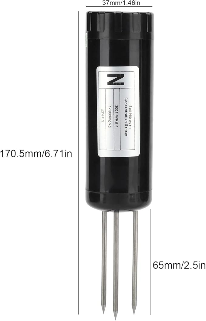 Soil Tester, NPK Meter Sensor, Intelligent Nutrient Fertilizer Detector, High Accuracy Soil Nutrient Test Kit for Garden, Lawn, Farm, Indoor & Outdoor Use