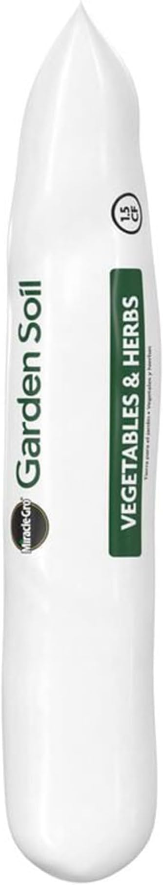 Miracle-Gro 2 Pack Garden Soil with Moisture Control to Prevent Over Watering, In-Ground Vegetable and Herb Gardening, Feeds up to 3 Months, 1.5 Cu Ft