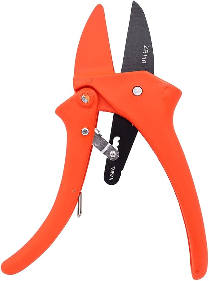 Zenport ZR110 Fiberglass Ratchet Pruner, 8.5-Inch , Orange