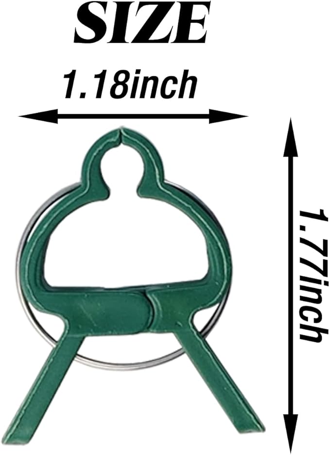 120PCS Plant Support Clips, Gentle Flower Plant Clamps for Supporting Vine Climbing Plants, Gardening Lever Loop Gripper Clips Help Stems Vines Grow Straight Upright