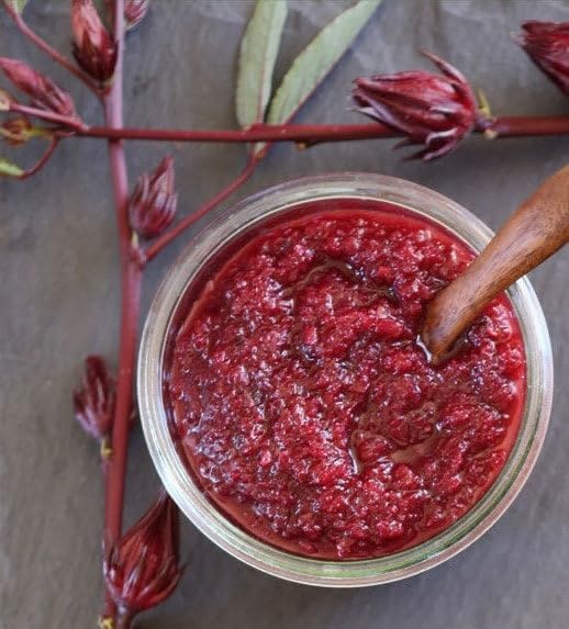 TomorrowSeeds - Red Hibiscus Roselle Seeds - 300+ Count - For 2026 Planting Hibiscus Sabdariffa Burmese Chin Baung Jamaican Sour Leaf Sorrel Jamaica Rosella Rau Chua Herbs Vegetable Grow Your Own Home