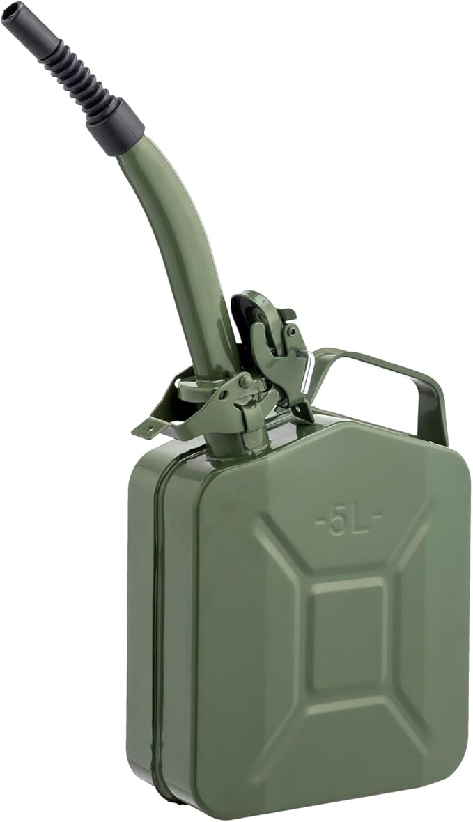 Metal Storage Watering cans, Versatile Water Can, Steel Jar for Cars Trucks Durable Automotive Equipment (5L)