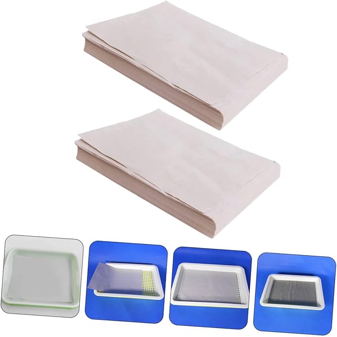 100 Sheets Germinating Nursery Paper for Vegetable Planting Moisture Retentive Plant Growing Paper for Seed Germination Trays in Farms