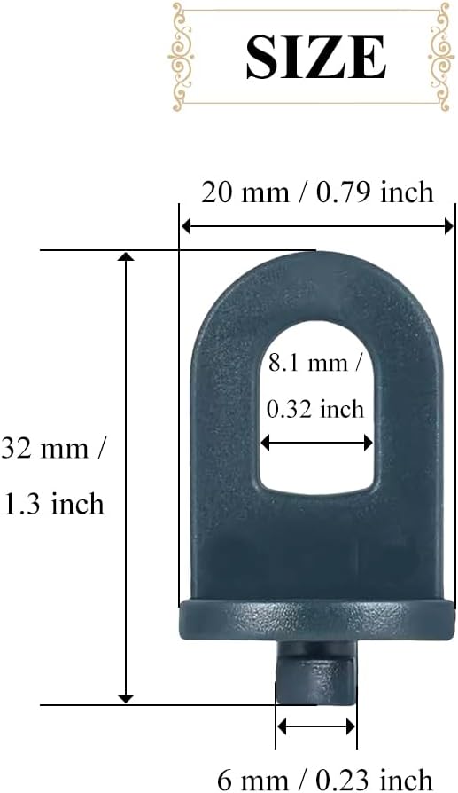 Greenhouse Twist Clips Green Plastic Greenhouse Hooks Plant Hangers Greenhouses Shading Fixing Clips Track Hooks for Greenhouses Bubble Wrap Hole Diameter 0.32 inch 40 Pieces