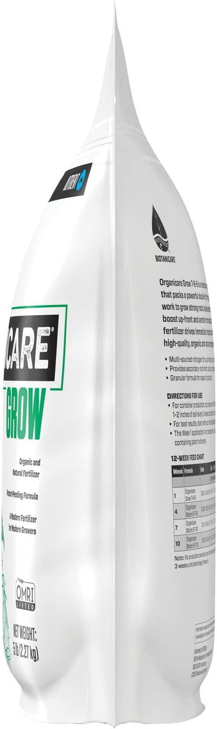 Botanicare Organicare Grow - Organic and Natural Granular Fertilizer for the Vegetative Stage, 5 lbs.