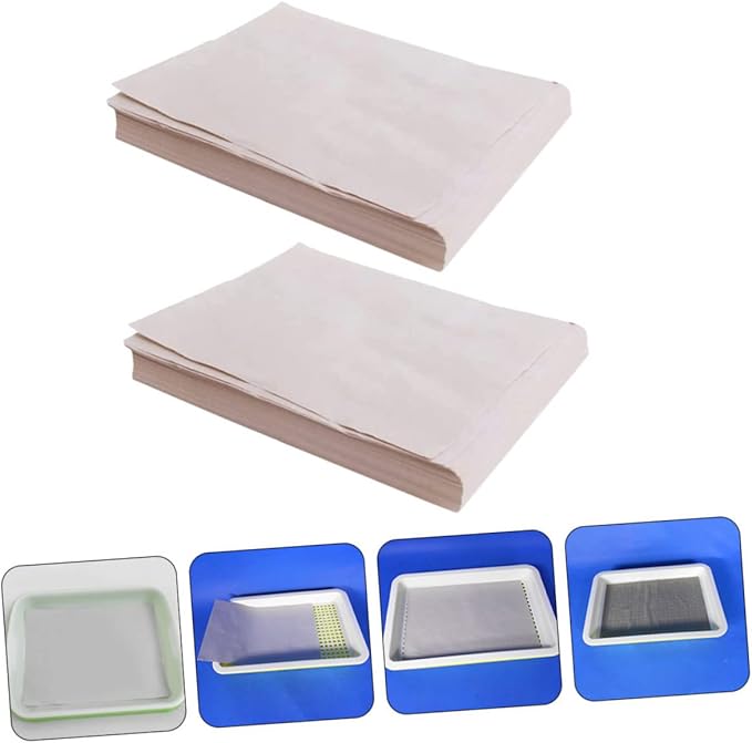100sheets Germinating Paper for Vegetable Seed Sprouting Soilless Cultivation Tray Accessory for Garden Planting Retains Moisture for High Sprouting Rate