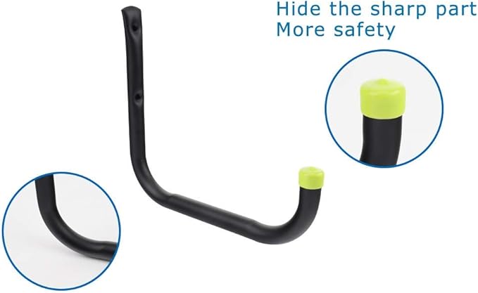 Garage Organization Hooks Heavy Duty Garage Storage Utility Wall Hooks Garden Tool Wall Hanger for Ladder Bike Shelf Hose Power Tool 6 Pack
