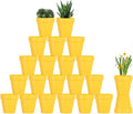 Sderoq 3 Inch Terracotta Pots - 22Pack Clay Flower Pots with Drainage Hole, Succulent Nursery Pot/Cactus Plant Pot. Great for Plants, Crafts, Wedding Favorn, DIY Production (Yellow)