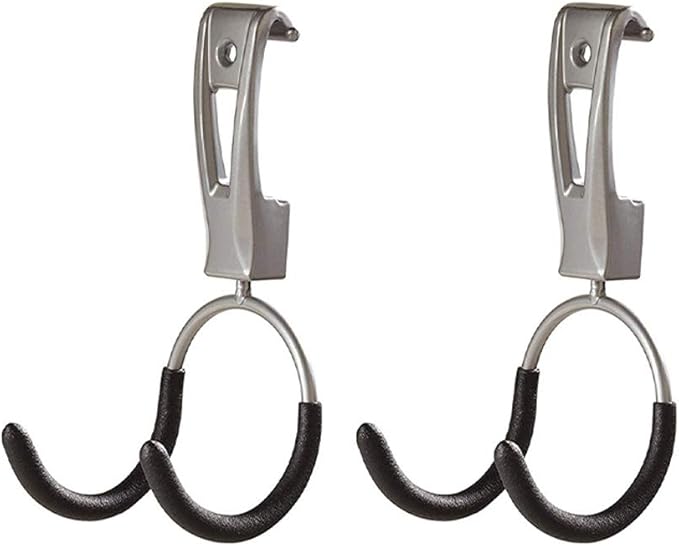 Rubbermaid Universal Metallic Fasttrack Hanging Garage Hook Organizers (2 Pack)