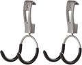 Rubbermaid Universal Metallic Fasttrack Hanging Garage Hook Organizers (2 Pack)