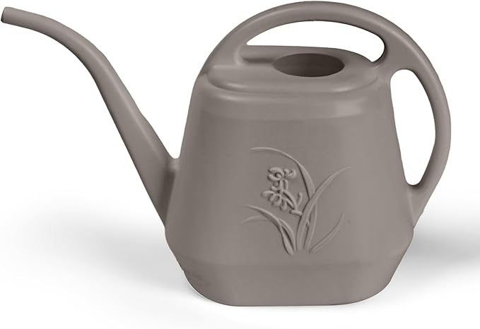 Rehab & Recovery Plastic Watering Can - for Indoor and Outdoor Plant - 1/2 Gallon - Coffee Color