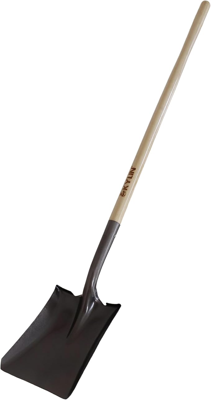 Kylin Multi-Purpose Garden Spade Shovels Set for Digging and Transfer with Durable Hard Wood Heavy Duty Handle (5 Pack)