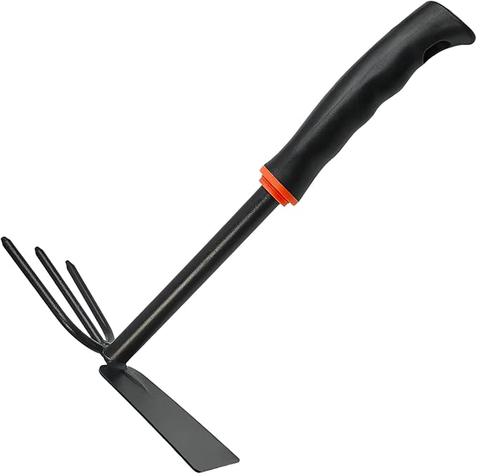 Garden Trowel with Rubber Handle, Multi-Use Flat Garden Hand Trowel for Planting, Weeding, Transplanting, Digging, Small Weeding Knife for Gardening