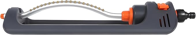 Automatic Oscillating Sprinkler,Garden Watering System Versatile Irrigation Device with 19 Brass Nozzles,Coverage for Lawn & Garden, Home & Agricultural Use