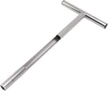 Soil Sampler Probe, 304 Stainless Steel Tubular T Style Handle, T Handle Soil Test Kit for Plant Care, Garden, Lawn, Farm (21in)