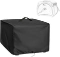 Hose Reel Cover,Waterproof Covers for Retractable Garden Hoses Reels,Heavy Duty Shield for Meatal Hose-Storage(18.5x25.5x16in,Black)