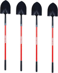 Craftsman Garden Shovels for Digging and Gardening: Heavy Duty Spade Shovels Ideal for Construction Projects, Lightweight Metal Spade Tool Set, Pack of 4