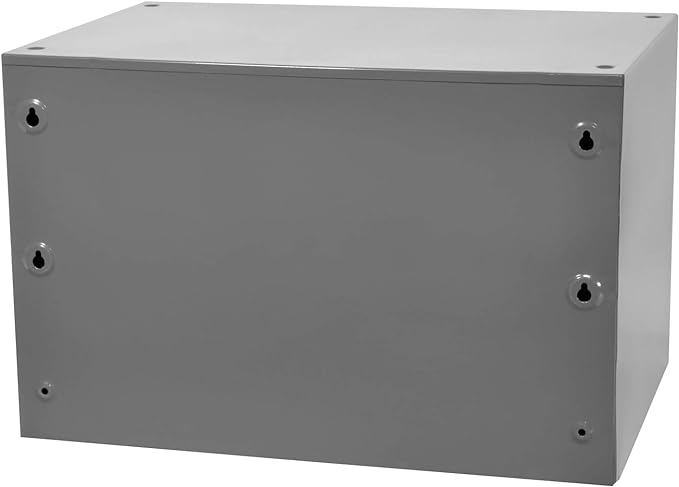 Akro-Mils Steel Garage Storage Cabinet, Small Parts Organizer Metal Cabinet for Hardware, Nails, Screws, Bolts, Nuts, and More, 17" W x 11" D x 11" H, 16-Drawer, Gray Cabinet/Black Drawers (19416)