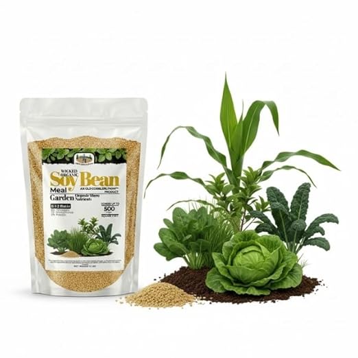Old Cobblers Farm™ Wicked Organics Soy Bean Meal - Slow-Release Plant Nutrition for Strong Growth & Healthier Soil – (5 lbs | 10 lbs | 15 lbs | 20 lbs)(5lbs)