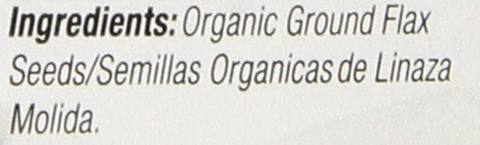 Badia Organic Ground Flax Seed, 16 oz - Superfood High in Fiber & Omega-3, Certified Organic, Non-GMO, Baking, Smoothies & Cooking (Pack of 2)